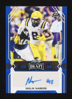 Malik Nabers 2022 Leaf Draft and Prospects Autographs Blue #BAMN1 RC at PristineAuction.com