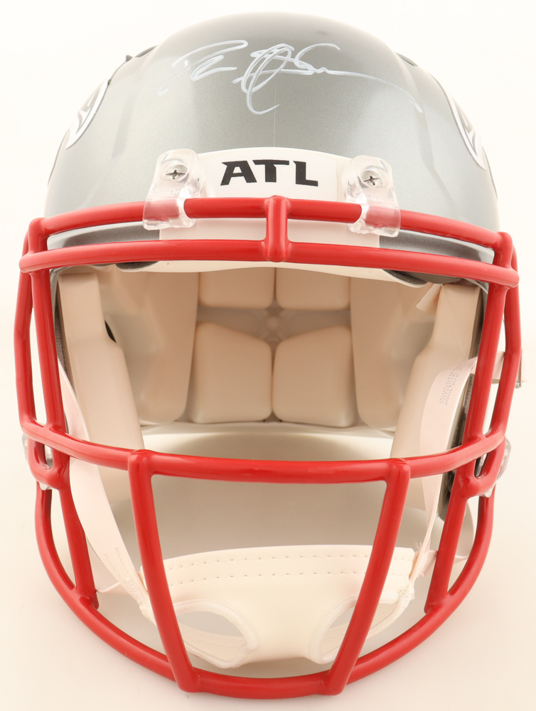 Deion Sanders Signed Falcons Full-Size Authentic On-Field Flash Alternate Speed Helmet (Beckett) at PristineAuction.com Deion Sanders Signed Falcons Full-Size Authentic On-Field Flash Alternate Speed Helmet (Beckett) at PristineAuction.com