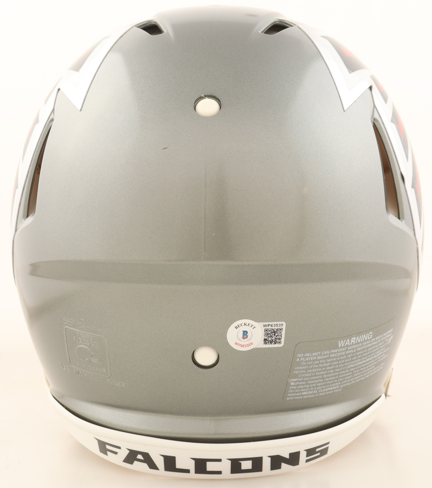 Deion Sanders Signed Falcons Full-Size Authentic On-Field Flash Alternate Speed Helmet (Beckett) at PristineAuction.com Deion Sanders Signed Falcons Full-Size Authentic On-Field Flash Alternate Speed Helmet (Beckett) at PristineAuction.com