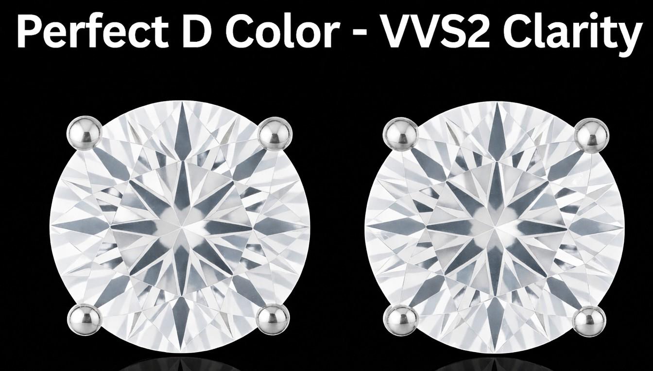 1.32 Carats Lab Grown Diamond Stud Earrings D, VVS2 | $2,500 Estimated Retail Value (UGL & IGI Certs) | Brand New) | Hearts & Arrows Cut at PristineAuction.com 1.32 Carats Lab Grown Diamond Stud Earrings D, VVS2 | $2,500 Estimated Retail Value (UGL & IGI Certs) | Brand New) | Hearts & Arrows Cut at PristineAuction.com