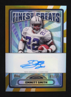 Emmitt Smith 2024 Finest Greats Autographs Gold Refractors #FGES #49/50 at PristineAuction.com