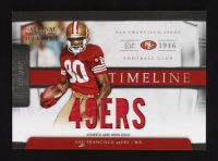 Jerry Rice 2009 Playoff National Treasures Timeline Materials Team Name #12 #12/25 at PristineAuction.com