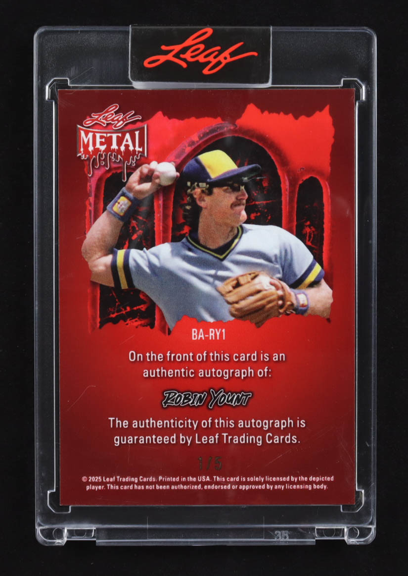 Robin Yount 2025 Leaf Metal Halloween White Ghost Auto #BA-RY1 #1/5 at PristineAuction.com Robin Yount 2025 Leaf Metal Halloween White Ghost Auto #BA-RY1 #1/5 at PristineAuction.com