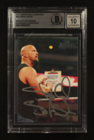 "Stone Cold" Steve Austin Signed 2011 Topps WWE Champions #65 (Beckett | Auto Grade BGS 10) at PristineAuction.com