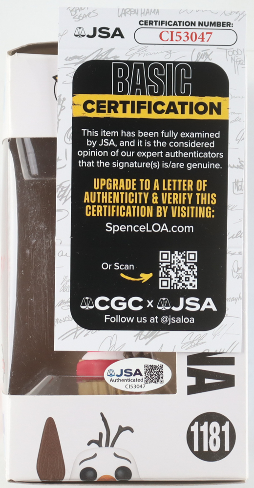 Josh Gad Signed "Disney Olaf Presents" #1181 Olaf As Moana Funko Pop! Vinyl Figure Inscribed "Olaf" (JSA) at PristineAuction.com Josh Gad Signed "Disney Olaf Presents" #1181 Olaf As Moana Funko Pop! Vinyl Figure Inscribed "Olaf" (JSA) at PristineAuction.com