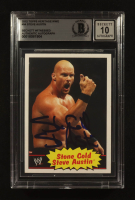 "Stone Cold" Steve Austin Signed 2012 Topps Heritage WWE #54 (Beckett | Auto Grade BGS 10) at PristineAuction.com