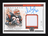 Ickey Woods 2019 Panini Impeccable Elegance Retired Patch Autographs #7 #44/75 at PristineAuction.com