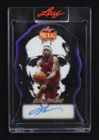 Allen Iverson 2025 Leaf Metal Halloween Mike Myers Purple Die-Cut Auto #M-AI1 RC #3/8 at PristineAuction.com
