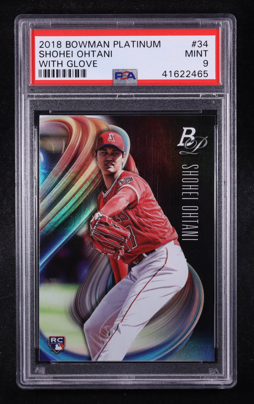 Shohei Ohtani 2018 Bowman Platinum #34 RC (PSA 9) at PristineAuction.com Shohei Ohtani 2018 Bowman Platinum #34 RC (PSA 9) at PristineAuction.com