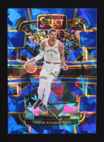 Victor Wembanyama 2023-24 Select Prizms Blue Cracked Ice #87 RC at PristineAuction.com