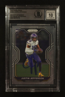Justin Jefferson Signed 2020 Panini Prizm #398A RC (Beckett | Auto Grade BGS 10) at PristineAuction.com