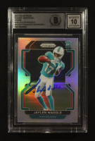 Jaylen Waddle Signed 2021 Panini Prizm Rookie Variations Prizms #338 RC (Beckett | Auto Grade BGS 10) at PristineAuction.com