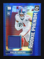 Malik Nabers 2024 Donruss Optic Rookie Phenoms Blue Hyper #28 RC at PristineAuction.com