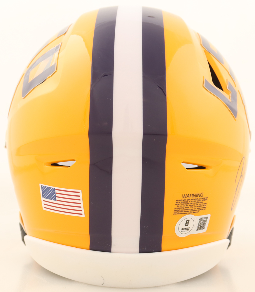 West, Whit, & Zach Weeks Signed LSU Tigers Mid-Size SpeedFlex Helmet With Visor (Beckett) at PristineAuction.com West, Whit, & Zach Weeks Signed LSU Tigers Mid-Size SpeedFlex Helmet With Visor (Beckett) at PristineAuction.com