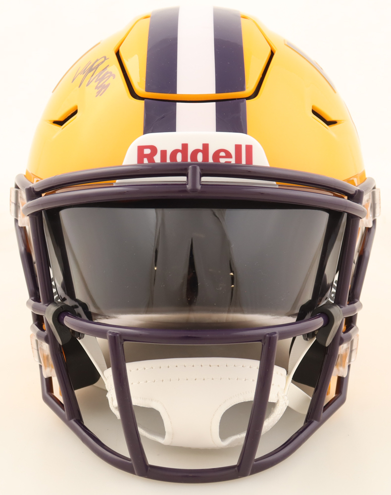 West, Whit, & Zach Weeks Signed LSU Tigers Mid-Size SpeedFlex Helmet With Visor (Beckett) at PristineAuction.com West, Whit, & Zach Weeks Signed LSU Tigers Mid-Size SpeedFlex Helmet With Visor (Beckett) at PristineAuction.com