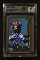 Peyton Manning Signed 1998 Topps Chrome #165 RC (Beckett | Auto Grade BGS 10) at PristineAuction.com