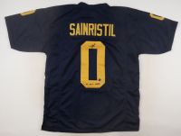 Mike Sainristil Signed Jersey Inscribed "23' Nat'l Champs" (Beckett) at PristineAuction.com