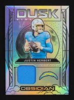 Justin Herbert 2024 Panini Obsidian Dusk Memorabilia Silver #11 #23/99 at PristineAuction.com