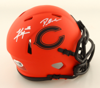 Kyle Monangai & D'Andre Swift Signed Bears Rave Alternate Speed Mini Helmet (JSA) at PristineAuction.com
