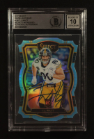 T.J. Watt Signed 2017 Select Prizm Light Blue #124 #07/99 RC (Beckett | Auto Grade BGS 10) at PristineAuction.com