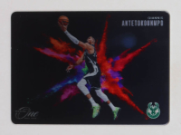Giannis Antetokounmpo 2024-25 Panini One and One Black Color Blast #9 at PristineAuction.com