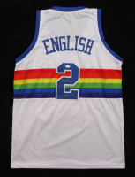 Alex English Signed Jersey Inscribed "HOF 97" (JSA) at PristineAuction.com