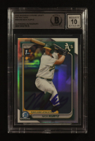 Nick Kurtz Signed 2024 Bowman Chrome Draft Refractors #BDC56 RC (Beckett | Auto Grade BGS 10) at PristineAuction.com