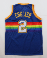 Alex English Signed Jersey Inscribed "HOF" (JSA) at PristineAuction.com