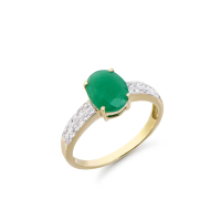 1.75 CTW Natural Emerald & Diamonds 14K Yellow Gold Designer Ring | Estimated Value $7,749 (AMG) at PristineAuction.com
