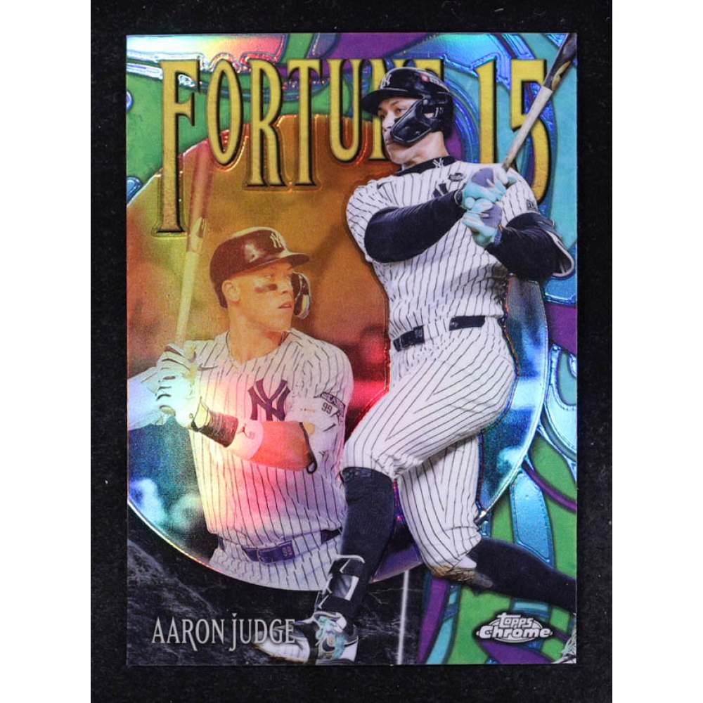 Aaron Judge 2025 Topps Chrome Fortune 15 #F151 at PristineAuction.com