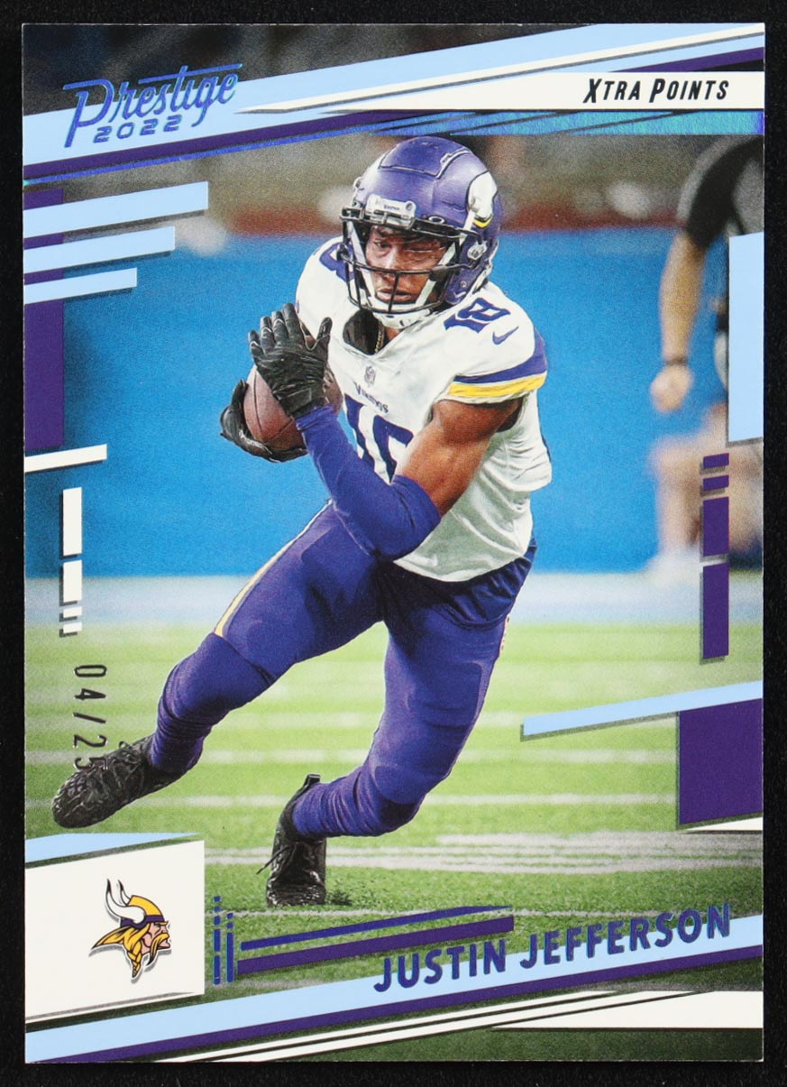 Justin Jefferson 2022 Prestige Xtra Points Platinum #192 #4/25 at PristineAuction.com Justin Jefferson 2022 Prestige Xtra Points Platinum #192 #4/25 at PristineAuction.com