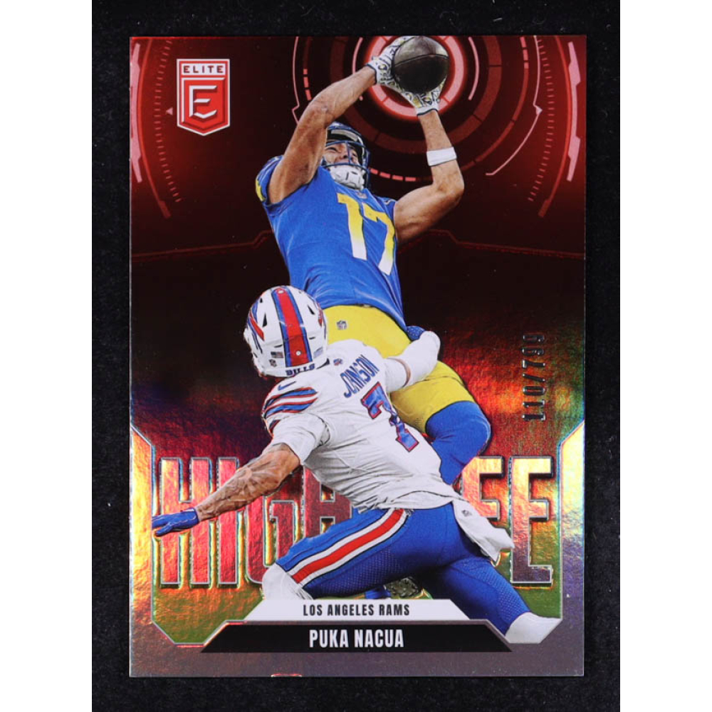 Puka Nacua 2025 Elite High Life #8 #110/799 at PristineAuction.com