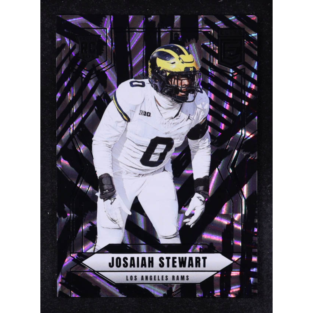 Josaiah Stewart 2025 Elite Razzle Dazzle #197 RC at PristineAuction.com