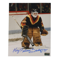 "King" Richard Brodeur Signed Canucks 8x10 Photo (Premium Autographs) at PristineAuction.com