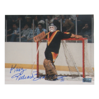 "King" Richard Brodeur Signed Canucks 8x10 Photo (Premium Autographs) at PristineAuction.com