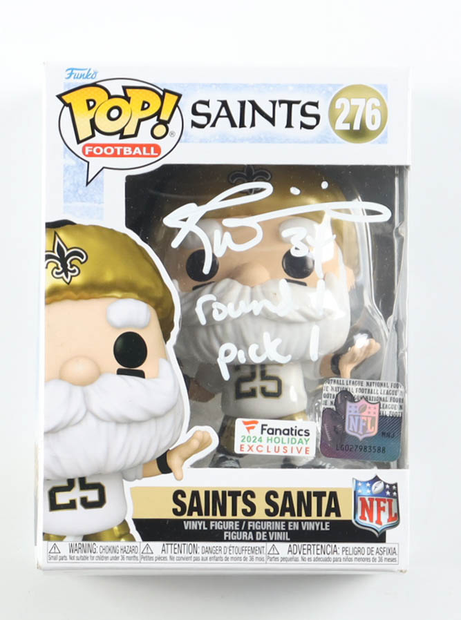 Ricky Williams Signed Saints #276 Saints Santa Funko Pop! Vinyl Figure Inscribed "Round 1 Pick 1" (JSA) at PristineAuction.com Ricky Williams Signed Saints #276 Saints Santa Funko Pop! Vinyl Figure Inscribed "Round 1 Pick 1" (JSA) at PristineAuction.com