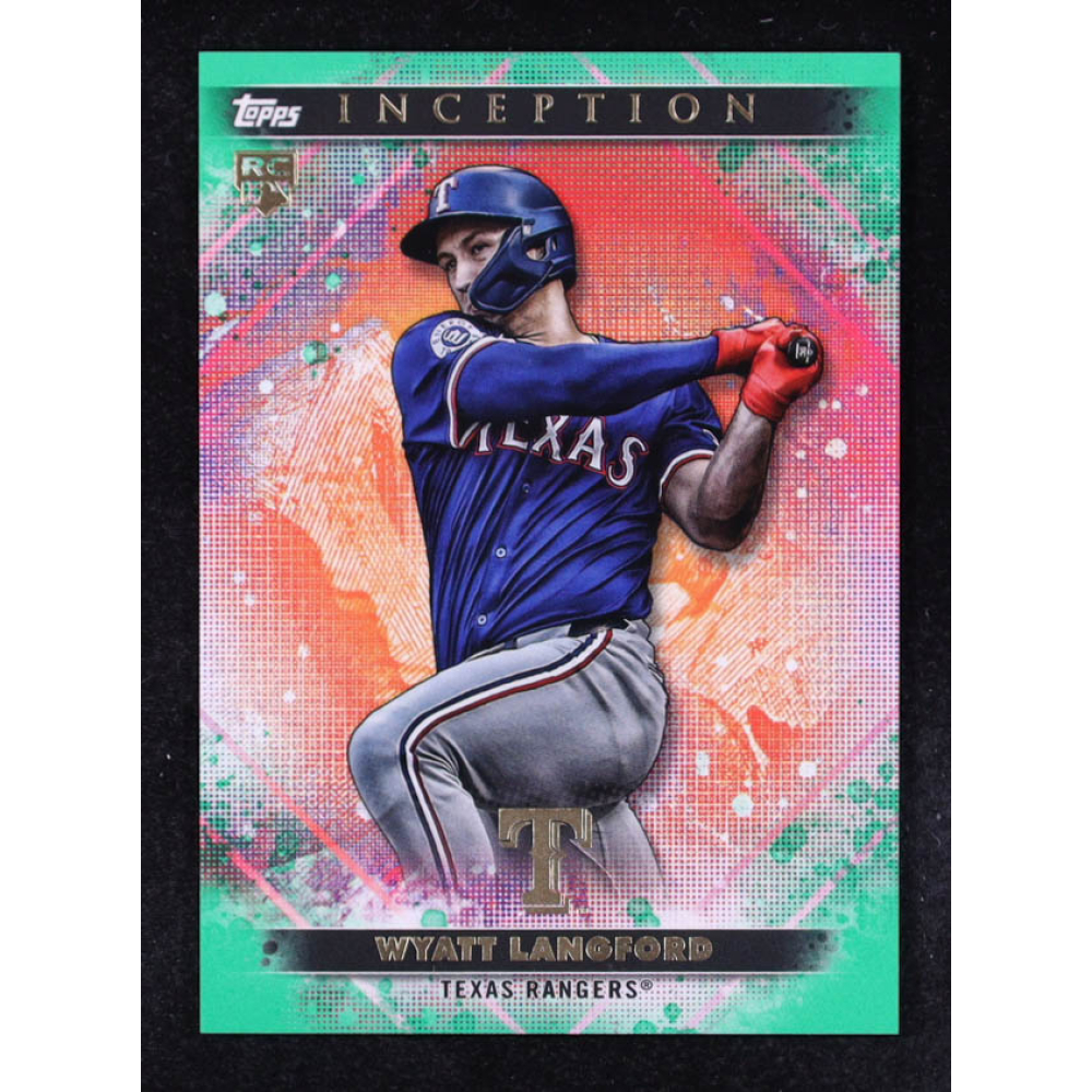 Wyatt Langford 2024 Topps Inception Green #83 RC at PristineAuction.com