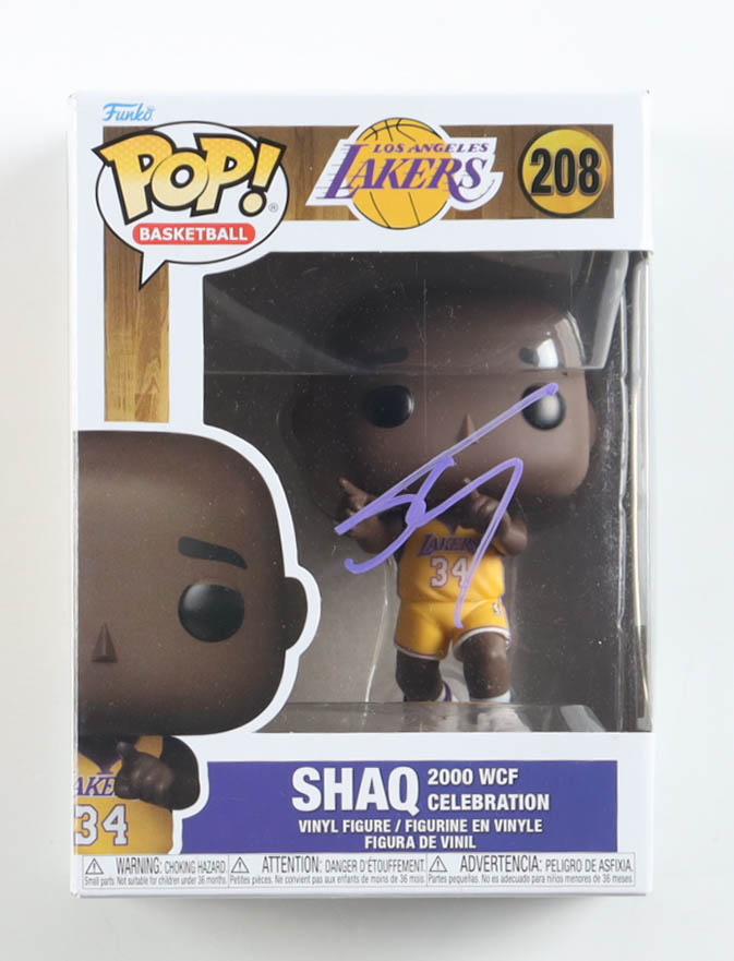 Shaquille O'Neal Signed Lakers #208 Shaq 2000 WCF Celebration Funko Pop! Vinyl Figure (JSA) at PristineAuction.com Shaquille O'Neal Signed Lakers #208 Shaq 2000 WCF Celebration Funko Pop! Vinyl Figure (JSA) at PristineAuction.com