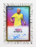 Neymar Jr. 2025 Leaf Vivid Clear Gold Auto #VC-N1 #1/1 at PristineAuction.com