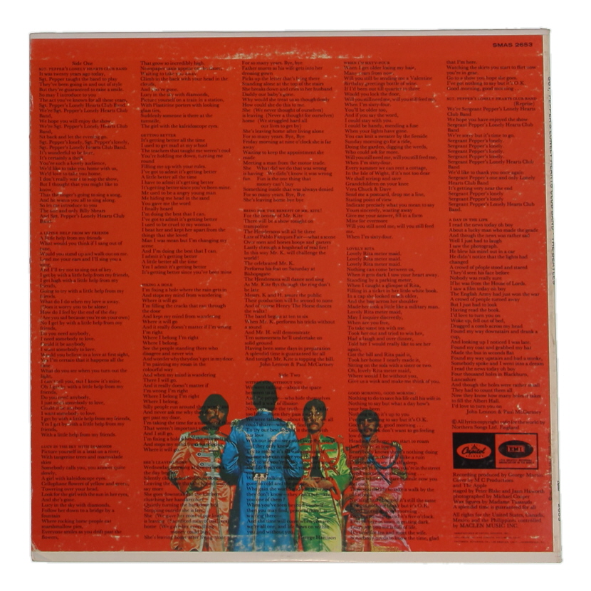 The Beatles "Lonely Hearts Club Band" Vinyl Original Sleeve & Disc at PristineAuction.com The Beatles "Lonely Hearts Club Band" Vinyl Original Sleeve & Disc at PristineAuction.com