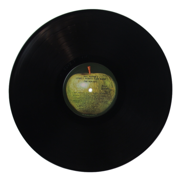 The Beatles "Lonely Hearts Club Band" Vinyl Original Sleeve & Disc at PristineAuction.com The Beatles "Lonely Hearts Club Band" Vinyl Original Sleeve & Disc at PristineAuction.com