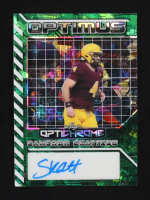 Cam Skattebo 2025 Leaf Optimus Optichrome Green Crystal Auto #OA-CS1 RC #4/6 at PristineAuction.com