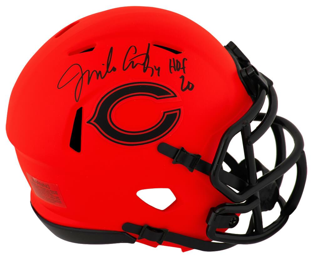 Jim Covert Signed Bears Rave Alternate Speed Mini Helmet Inscribed "HOF 20" (Schwartz) at PristineAuction.com Jim Covert Signed Bears Rave Alternate Speed Mini Helmet Inscribed "HOF 20" (Schwartz) at PristineAuction.com
