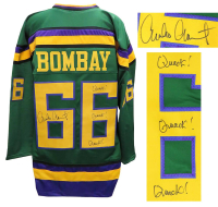 Emilio Estevez Signed Jersey Inscribed "Quack, Quack, Quack" (Schwartz) at PristineAuction.com