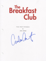 Emilio Estevez Signed "The Breakfast Club" Movie Script Cover Page (Schwartz) at PristineAuction.com