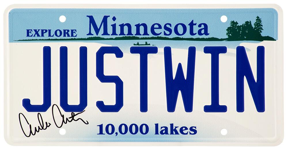 Emilio Estevez Signed "The Mighty Ducks" License Plate (Schwartz) at PristineAuction.com Emilio Estevez Signed "The Mighty Ducks" License Plate (Schwartz) at PristineAuction.com