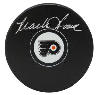 Mark Howe Signed Flyers Logo Hockey Puck (Schwartz) at PristineAuction.com