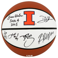 2005 Illinois Fighting Illini Logo Basketball Team-Signed By (6) with Deron Williams, Dee Brown, Luther Head (Schwartz) at PristineAuction.com