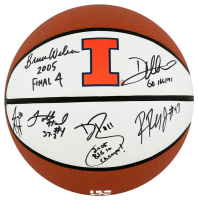 2005 Illinois Fighting Illini Logo Basketball Team-Signed By (6) with Deron Williams, Dee Brown, Luther Head (Schwartz) at PristineAuction.com