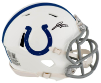 Jonathan Taylor Signed Colts Speed Mini Helmet (Schwartz) at PristineAuction.com